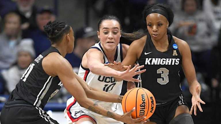 WBB: Huskies survive Storrs slugfest, move to Bridgeport’s Sweet 16